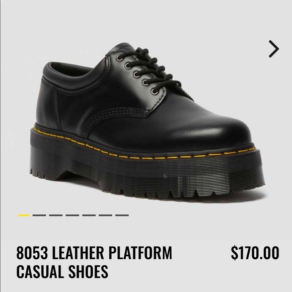 Dr. Martens Shoes - Dr.Martens 8053 Leather Platform Casual Shoes